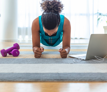 Endurance - Being married to a pastor a woman doing push ups on a rug