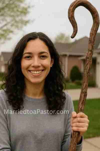 Woman holding staff - What is in your hand?